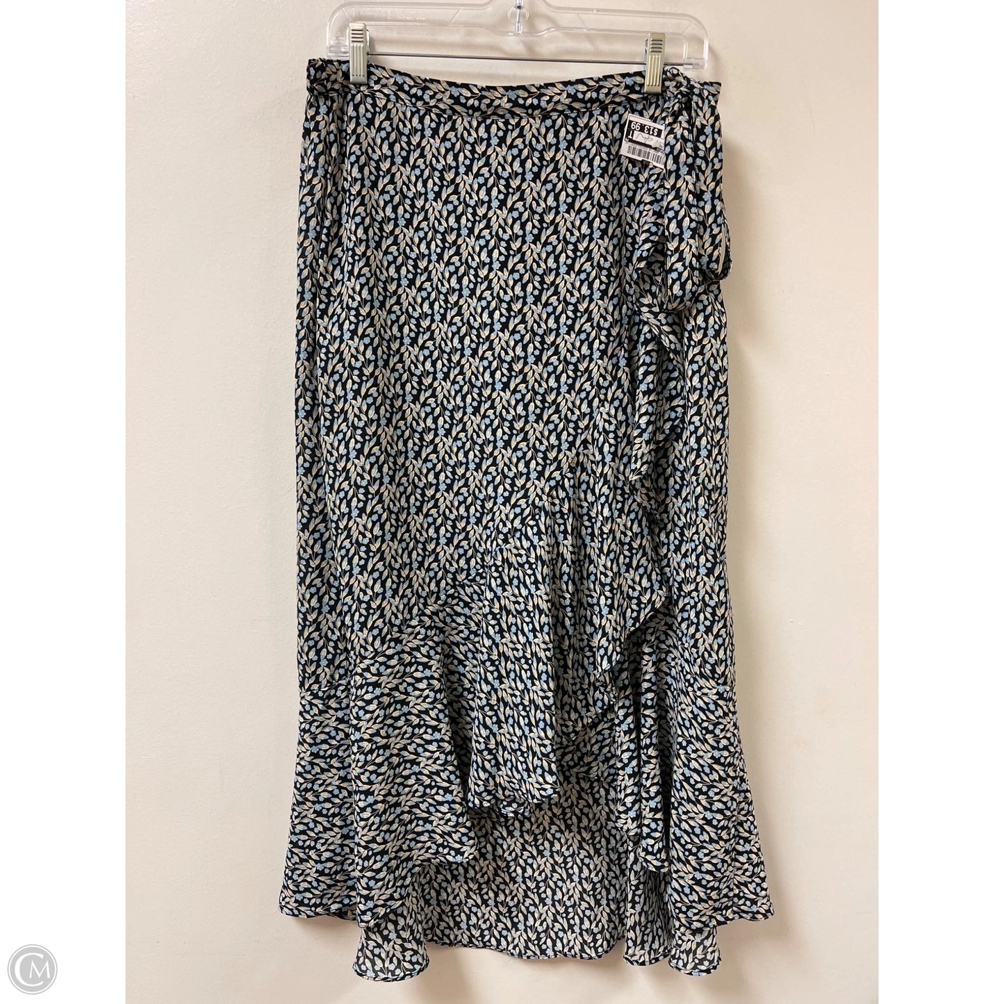 Skirt Midi By Max Studio In Black & Blue, Size: 12