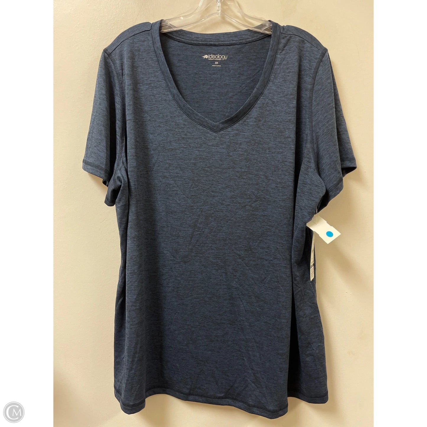 Athletic Top Short Sleeve By Ideology In Navy, Size: 3x