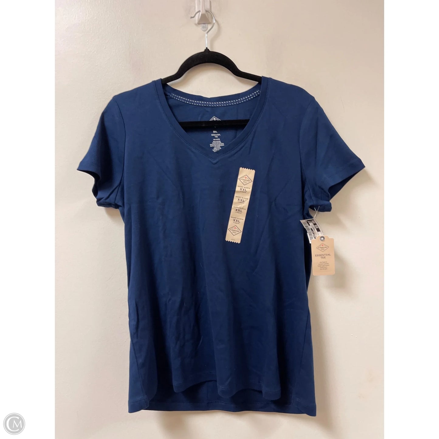 Top Short Sleeve By St Johns Bay In Navy, Size: 1x