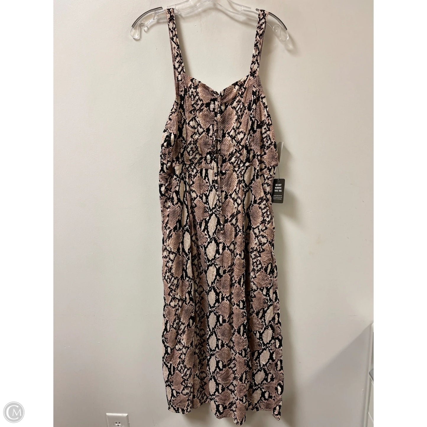 Dress Casual Maxi By Express In Snakeskin Print, Size: L