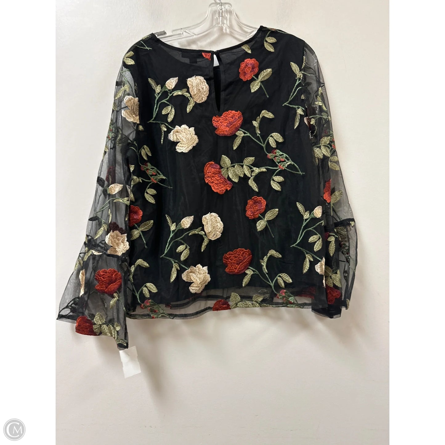 Top Long Sleeve By Dalia In Floral Print, Size: M