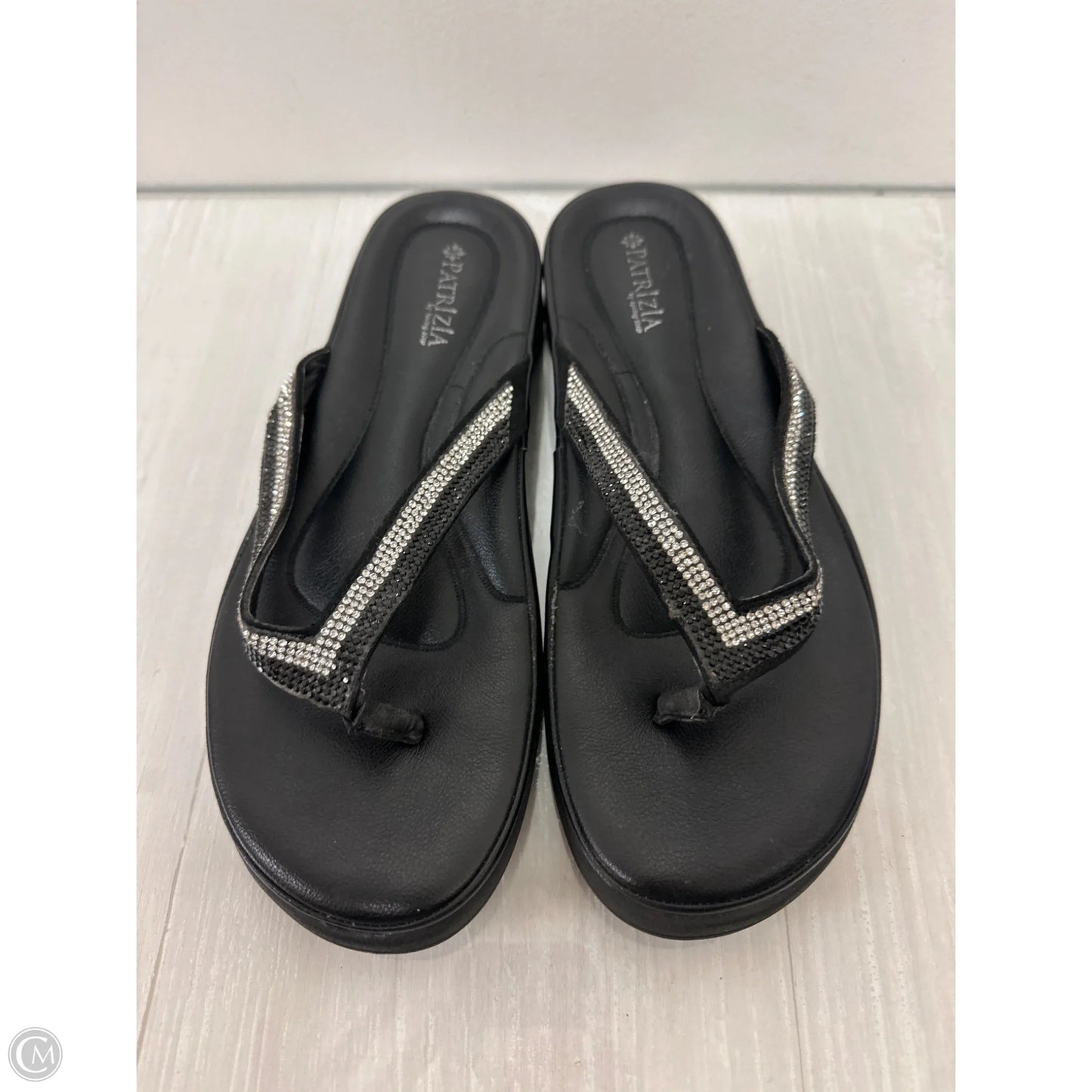 Sandals Flip Flops By Spring Step In Black, Size: 10.5
