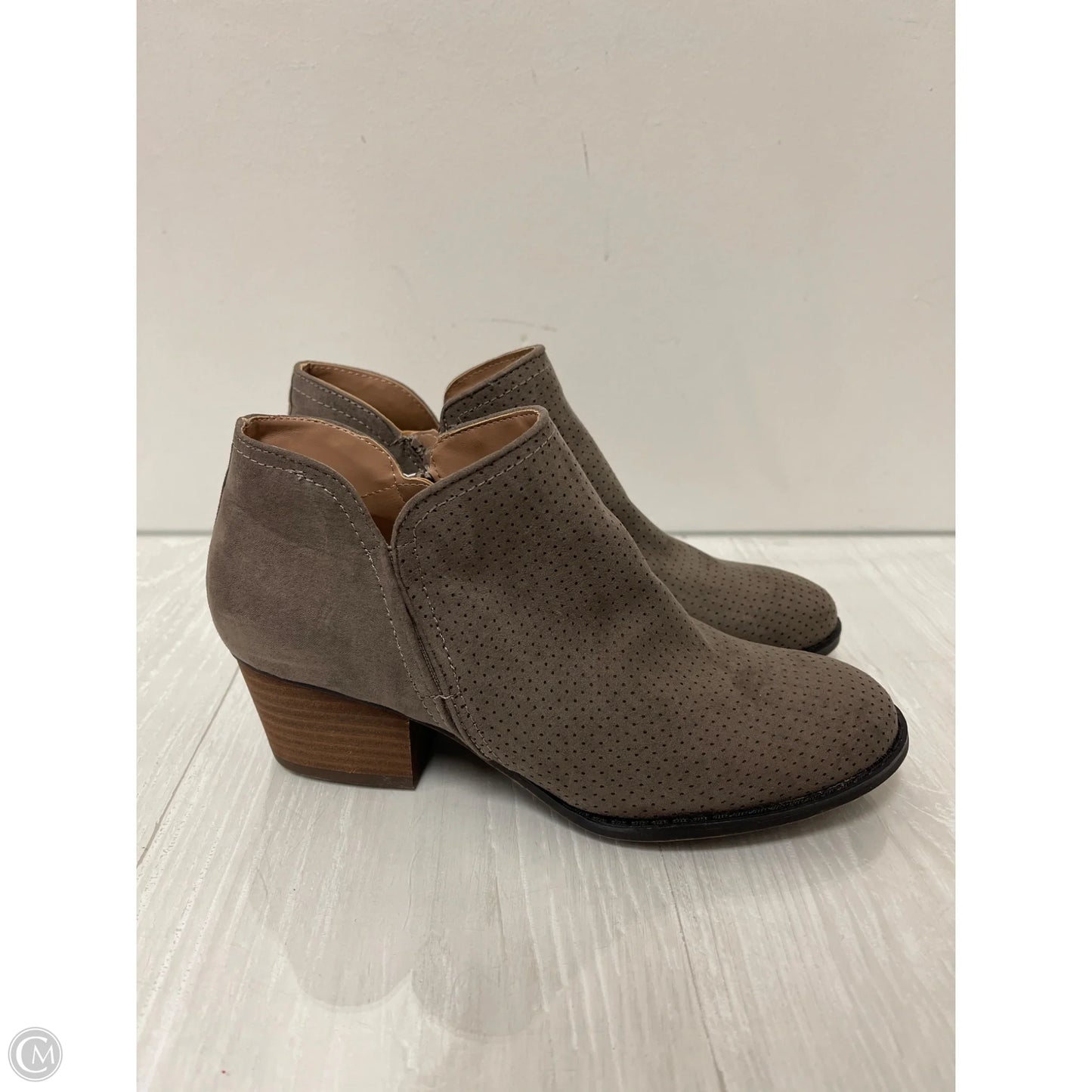 Boots Ankle Flats By Life Stride In Taupe, Size: 8.5