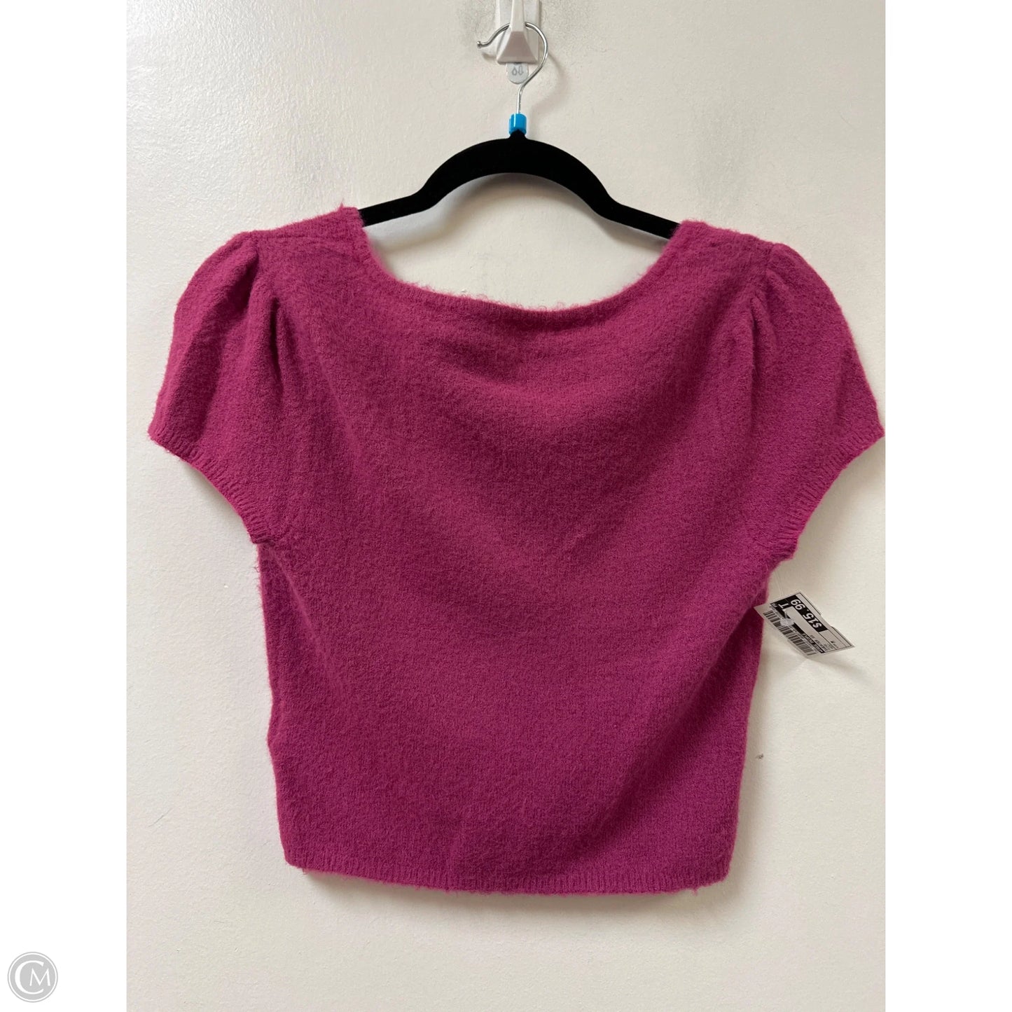 Sweater Short Sleeve By Free People In Pink, Size: M