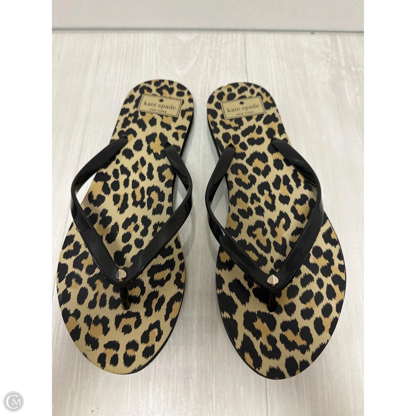 Sandals Designer By Kate Spade In Animal Print, Size: 9