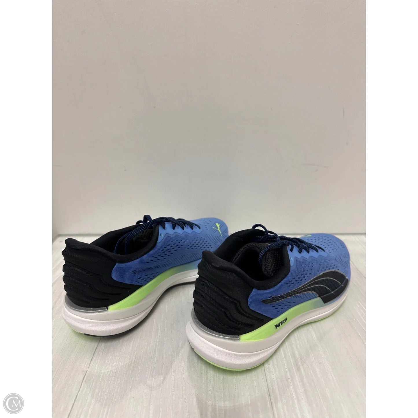 Shoes Athletic By Puma In Blue & Green, Size: 8