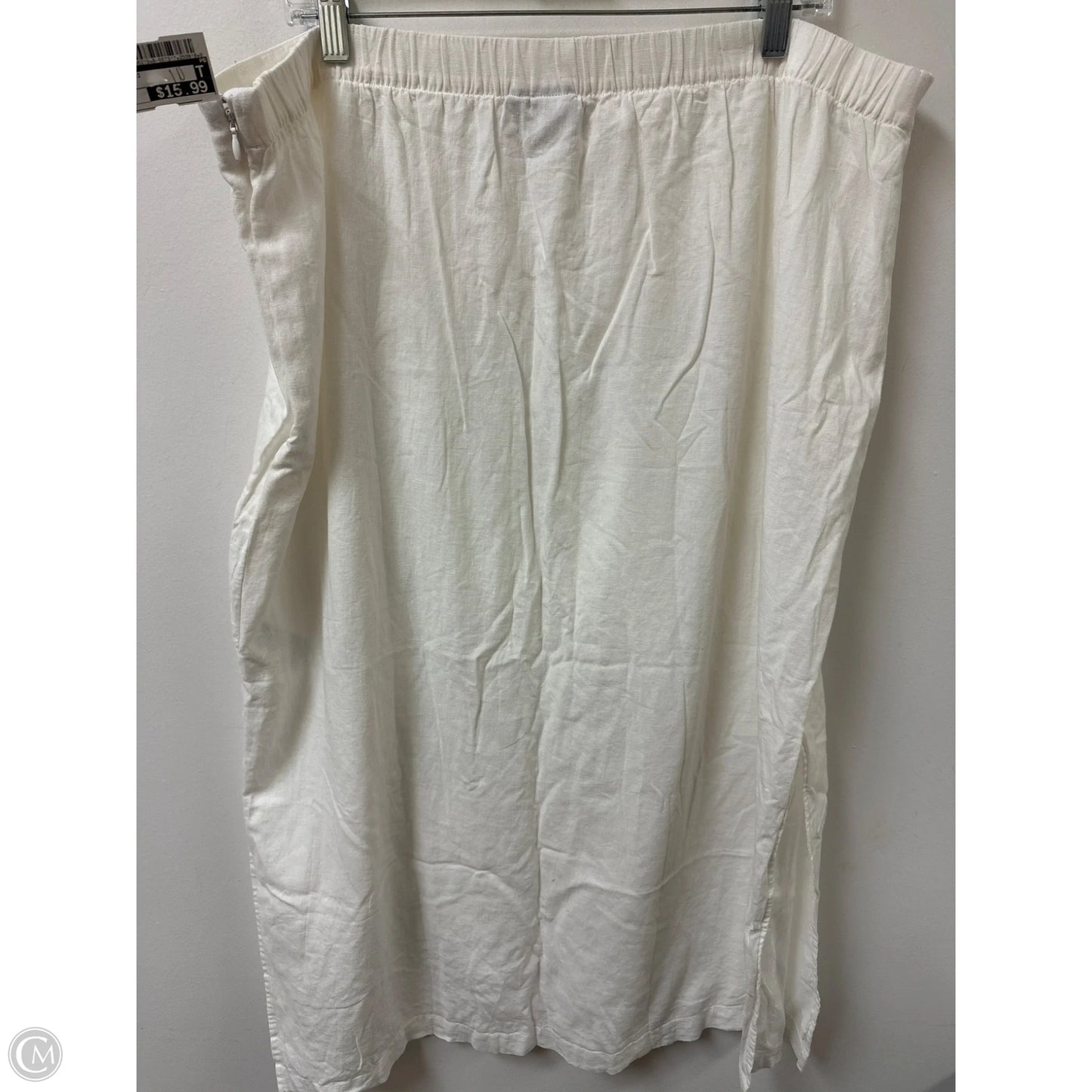 Skirt Maxi By Gap In White, Size: 18