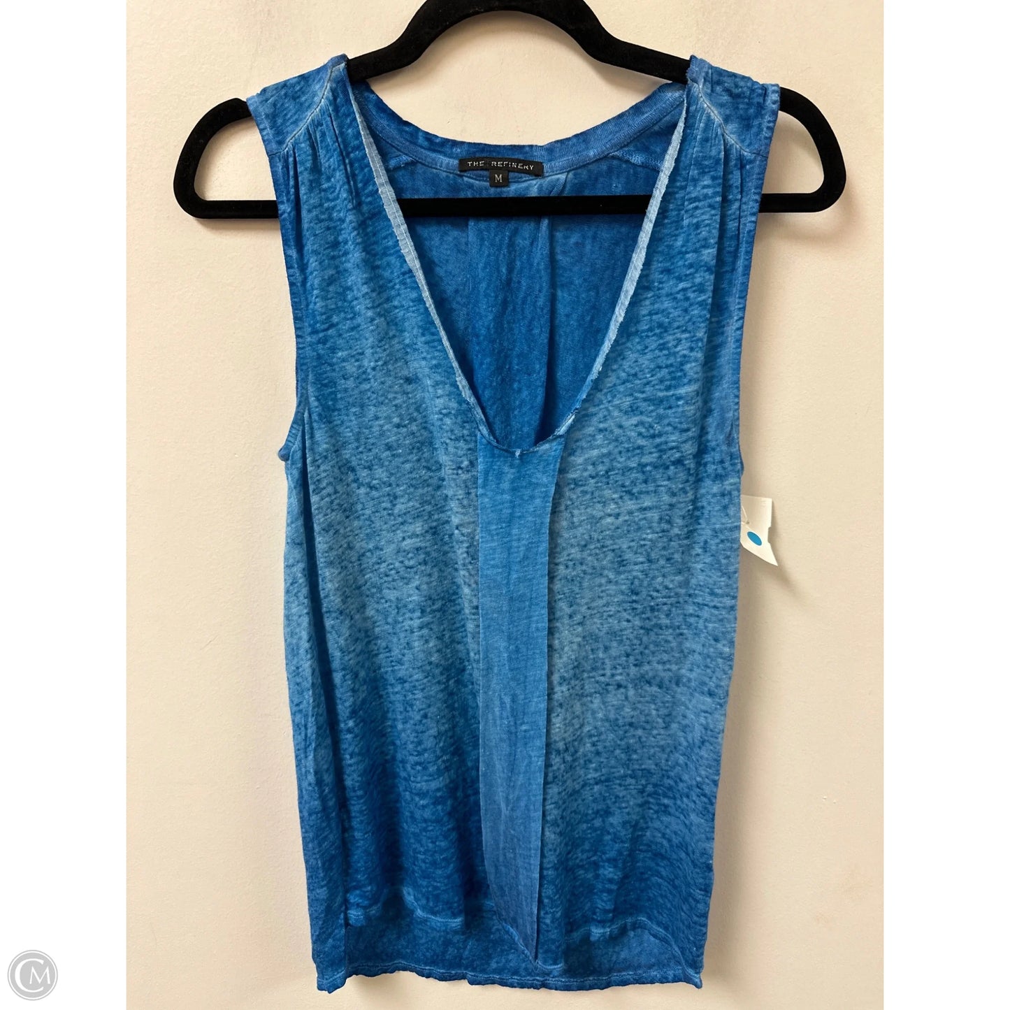 Top Sleeveless By Clothes Mentor In Blue, Size: M