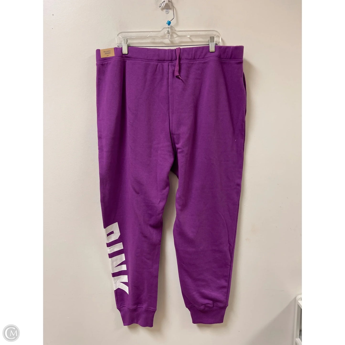 Pants Lounge By Pink In Purple, Size: 1x