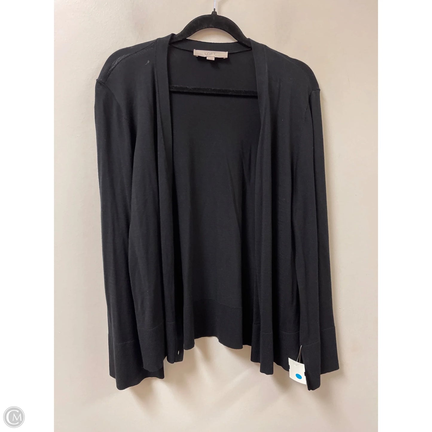 Sweater Cardigan By Loft In Black, Size: Xl