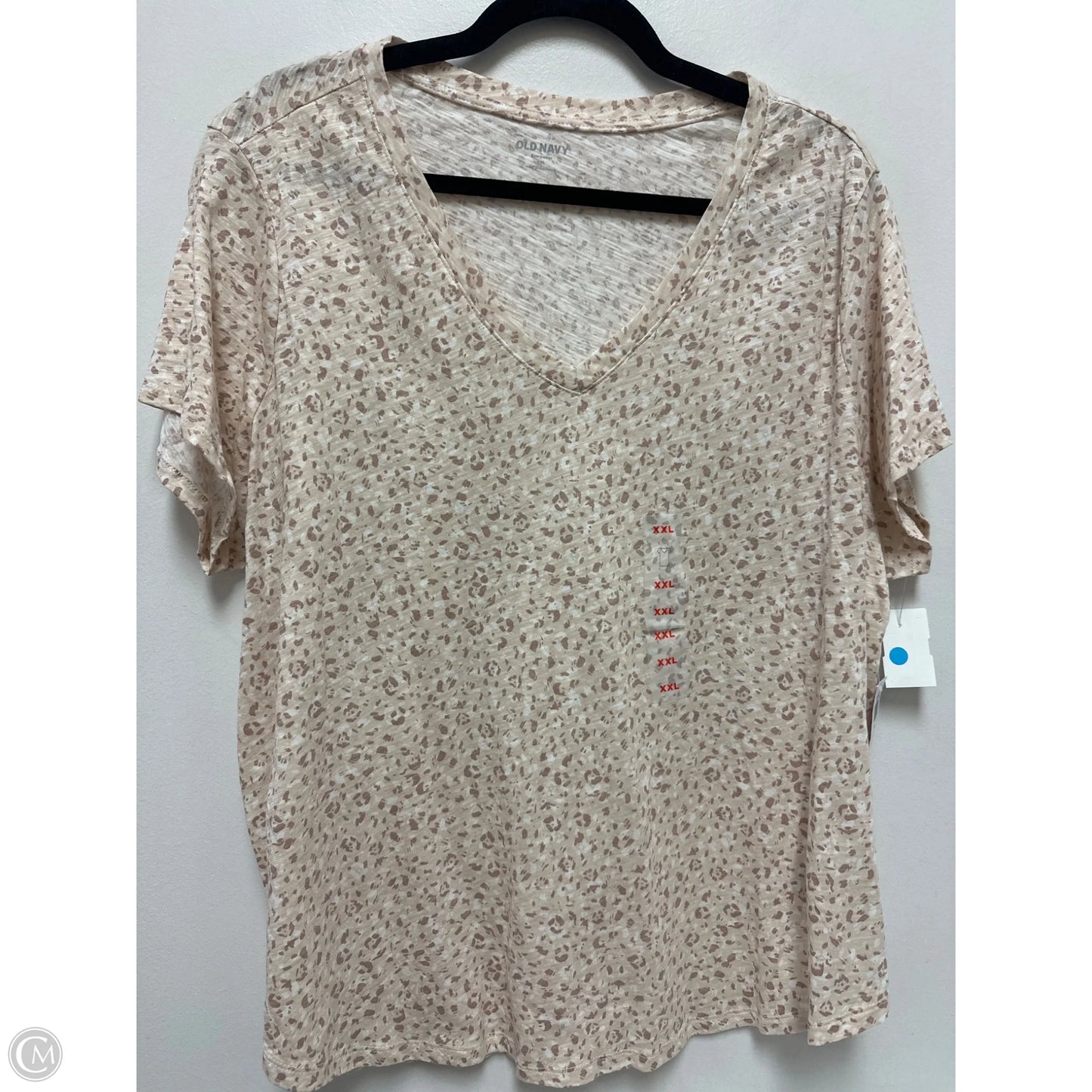 Top Short Sleeve By Old Navy In Cream, Size: 1x
