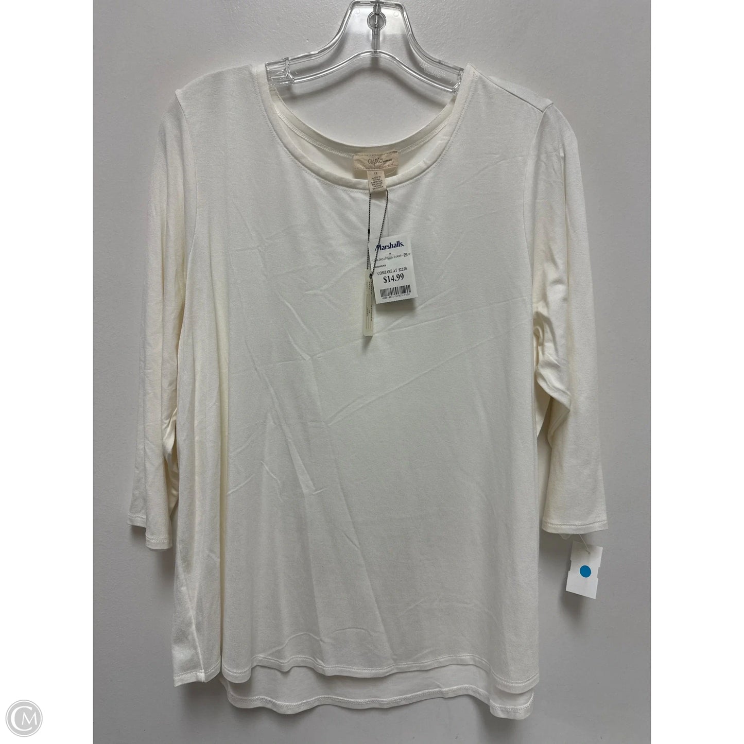 Top Long Sleeve By Cupio In White, Size: 1x