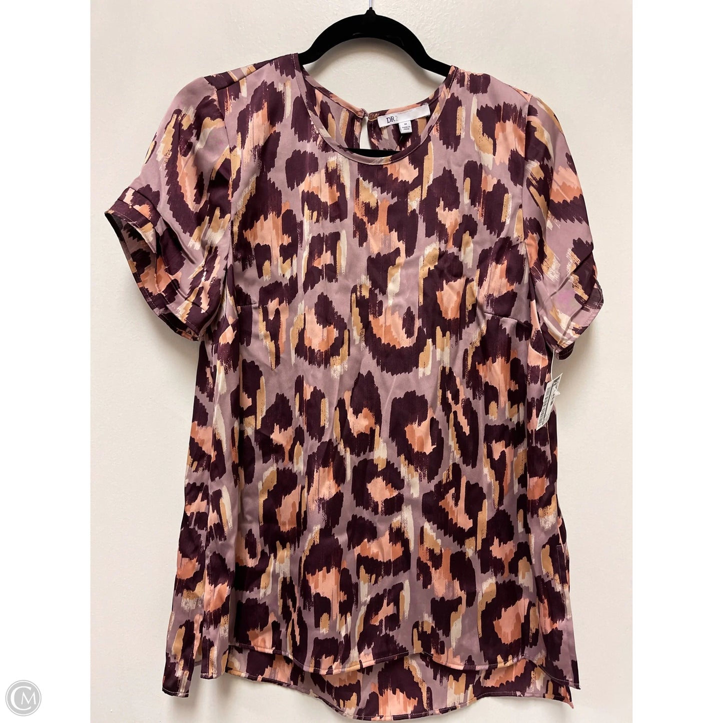 Top Short Sleeve By Dr2 In Purple, Size: M