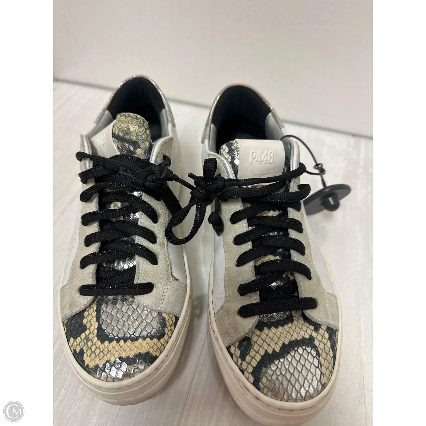 Shoes Sneakers By P448 In Snakeskin Print, Size: 6.5