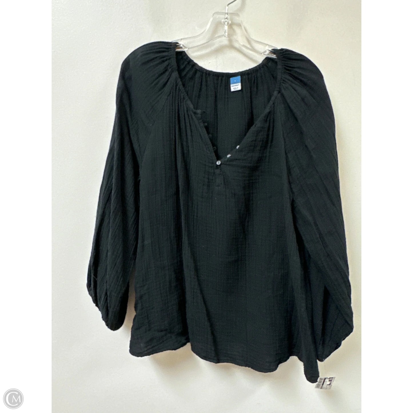 Top Long Sleeve By Old Navy In Black, Size: L