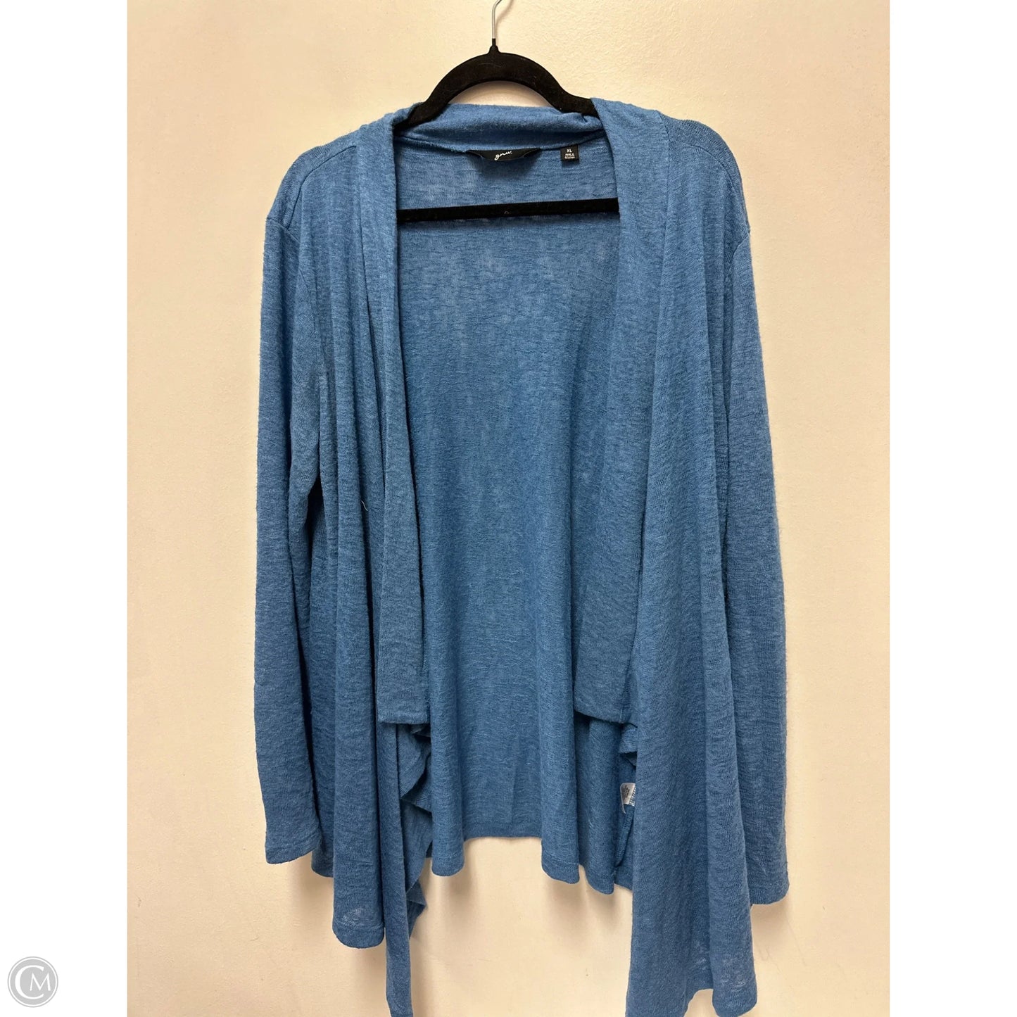 Sweater Cardigan By Clothes Mentor In Blue, Size: Xl