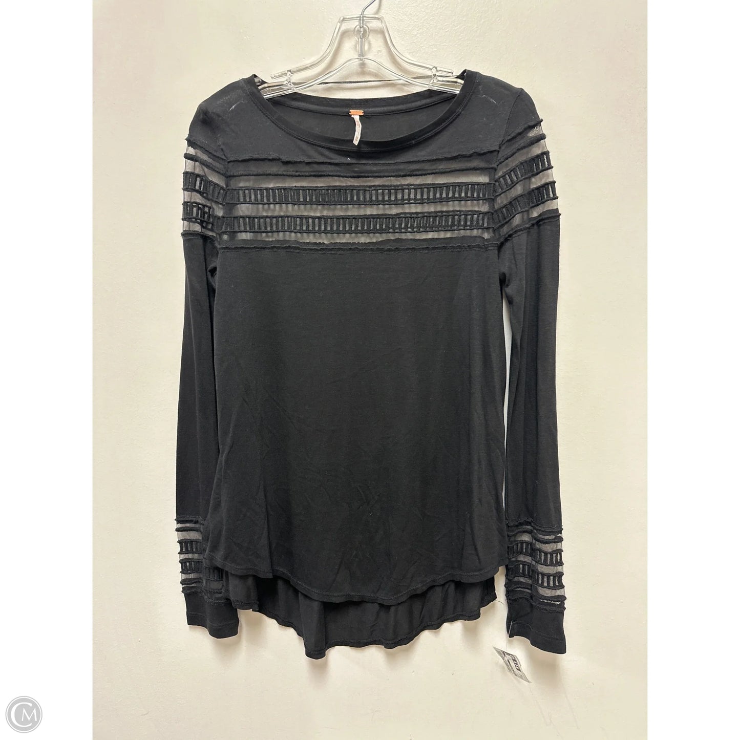 Top Long Sleeve By Free People In Black, Size: Xs