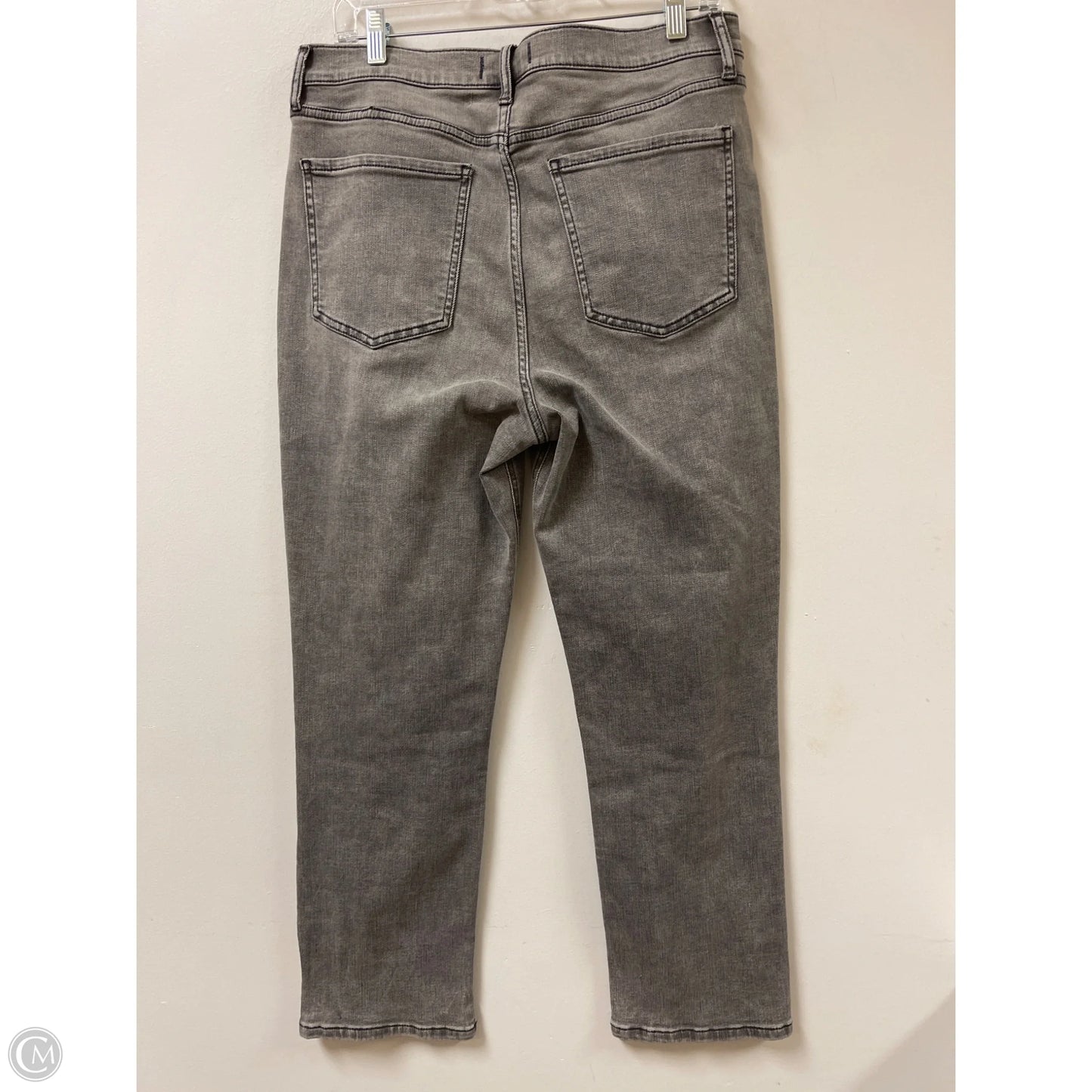 Jeans Straight By Clothes Mentor In Grey Denim, Size: 14