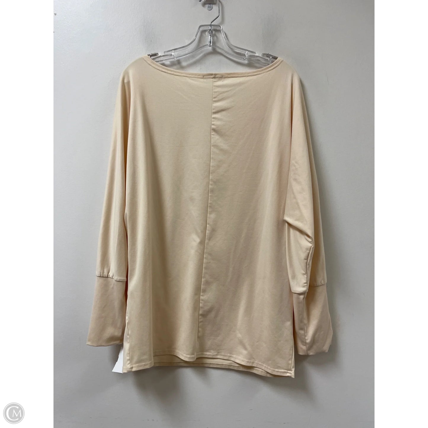 Top Long Sleeve By Clothes Mentor In Cream, Size: M