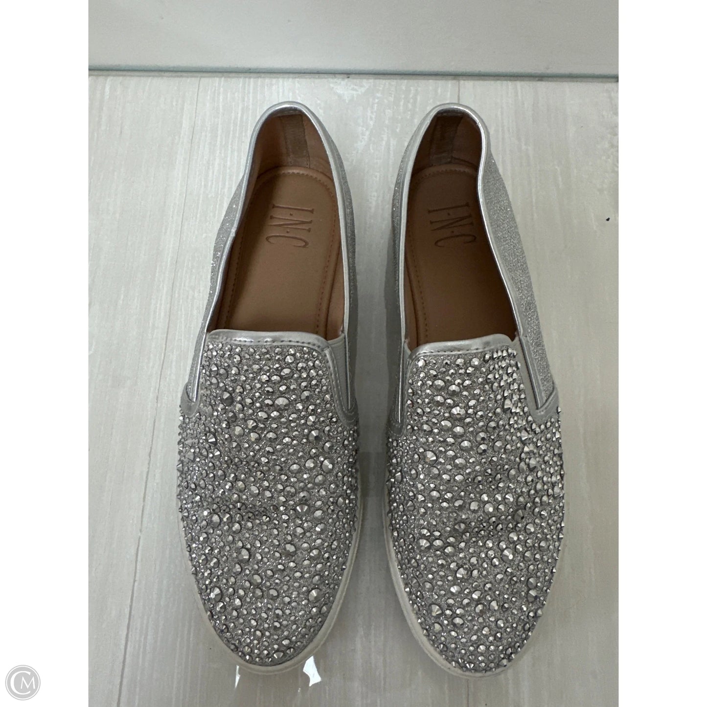 Shoes Flats By Inc In Silver, Size: 8