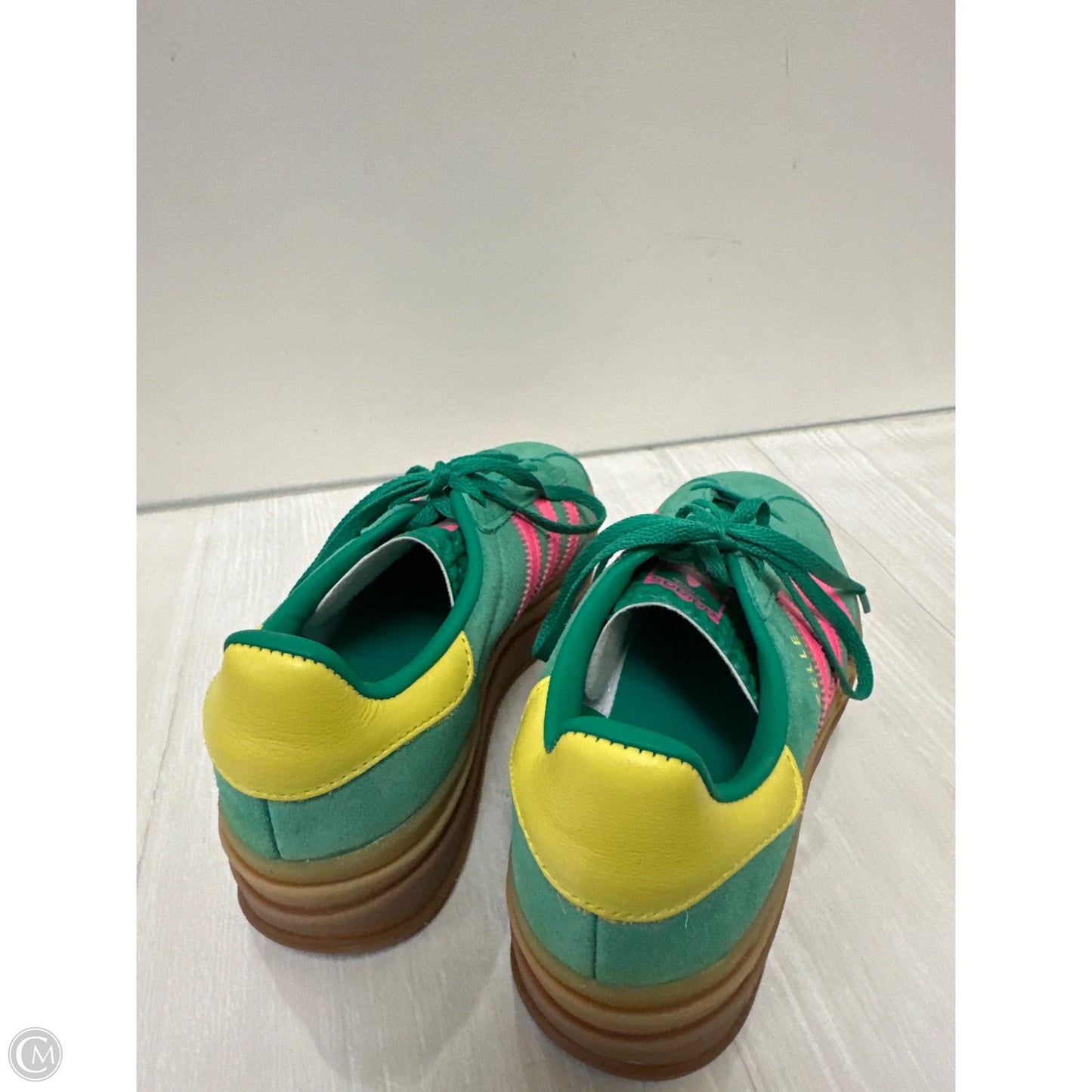 Shoes Sneakers By Adidas In Green & Pink, Size: 7