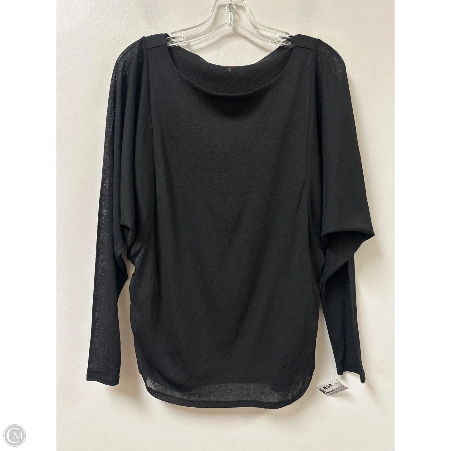 Top Long Sleeve By Coldwater Creek In Black, Size: Xl
