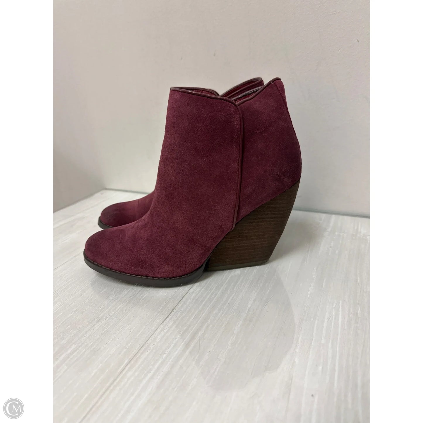 Boots Ankle Heels By Very Volatile In Red, Size: 8