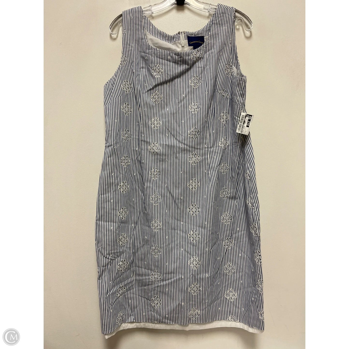 Dress Casual Short By Charter Club In Blue & White, Size: L