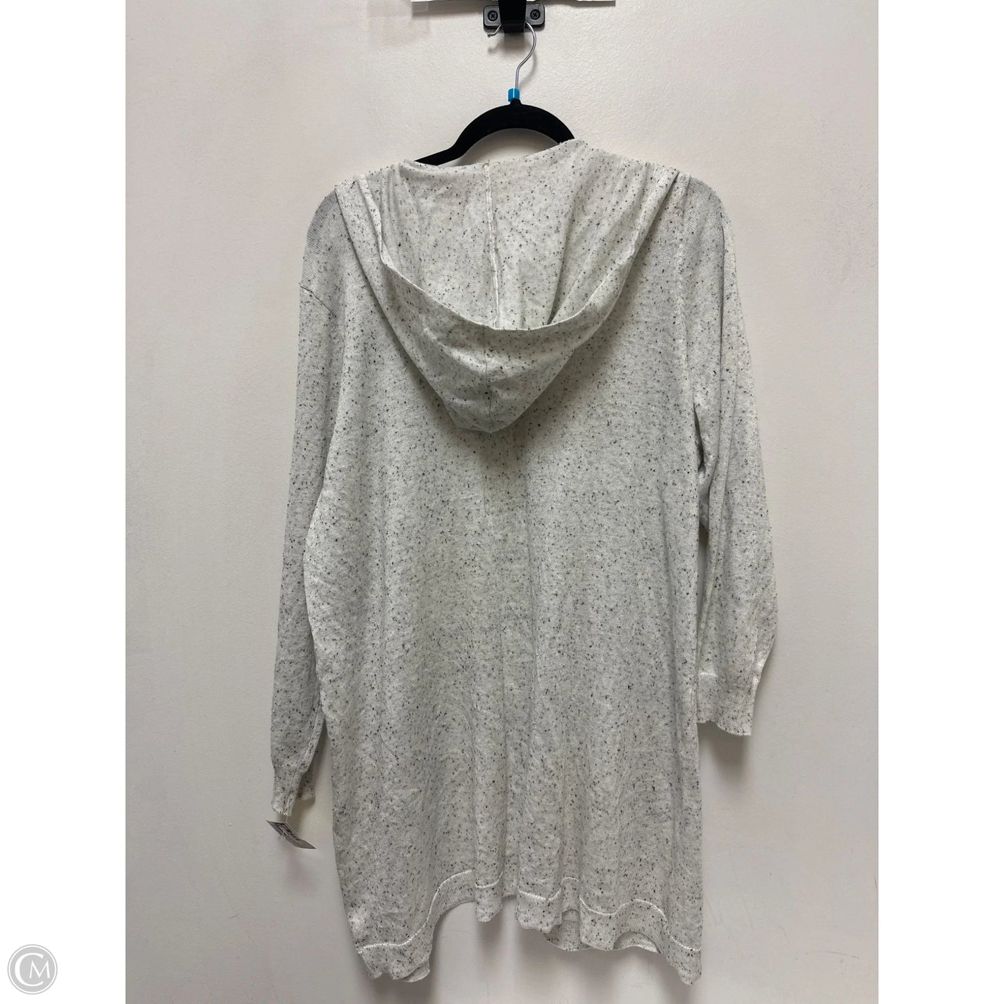 Sweater Cardigan By Peyton Primrose In Grey, Size: 1x