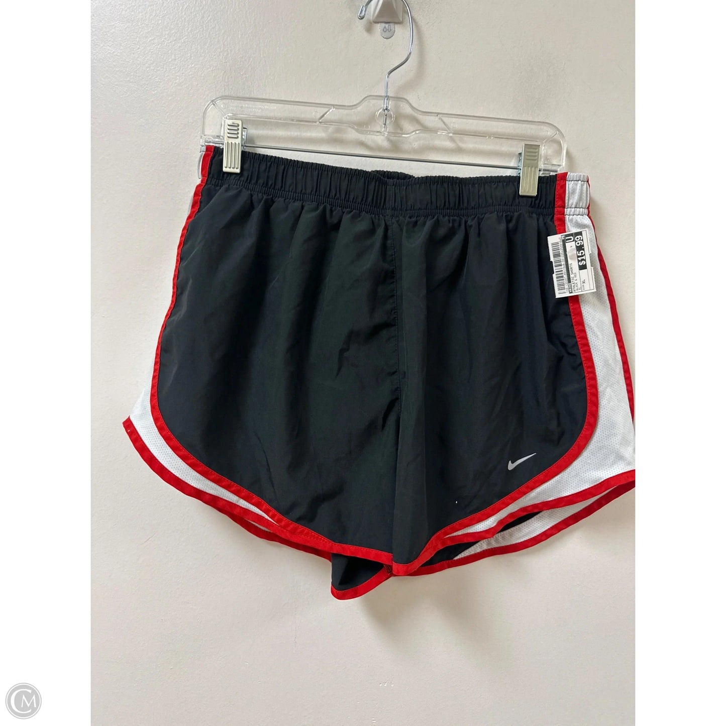 Athletic Shorts By Nike In Black & Red, Size: Xl