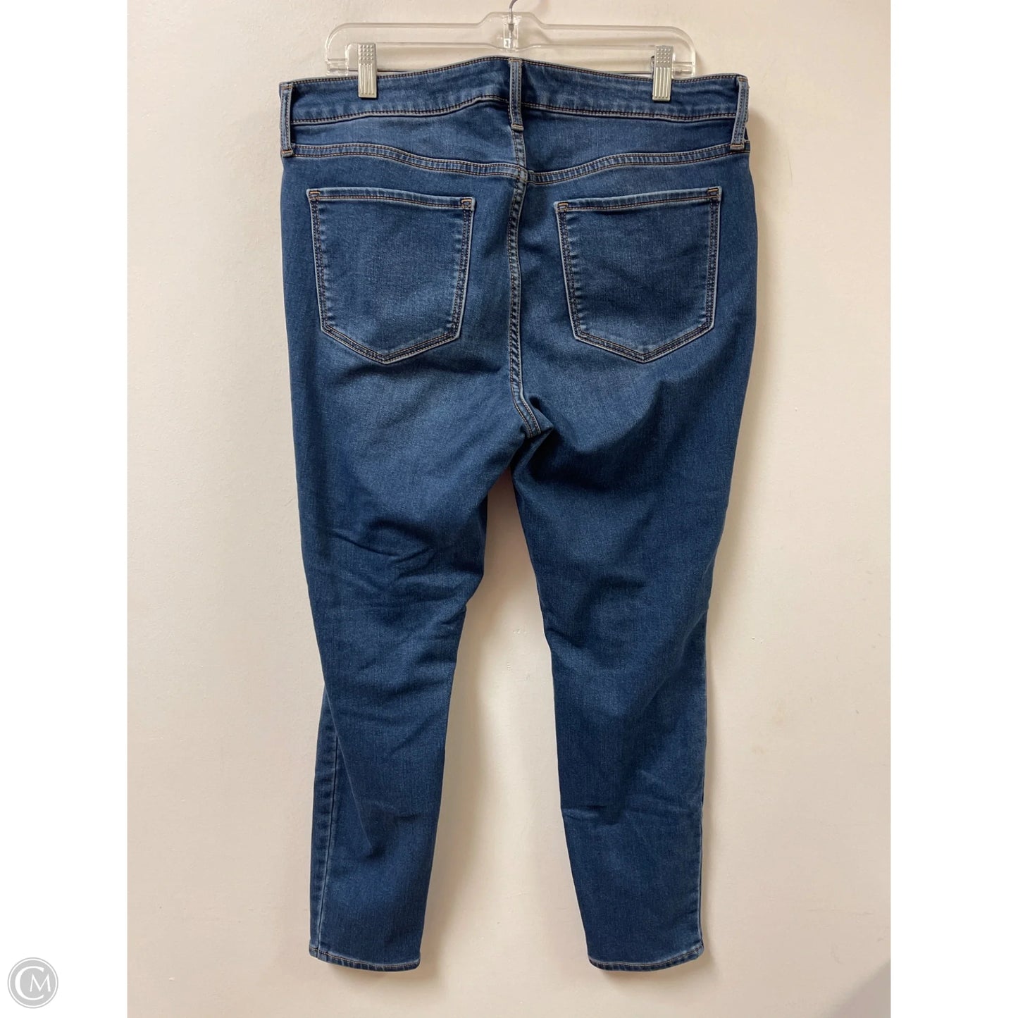 Jeans Skinny By Old Navy In Blue Denim, Size: 16