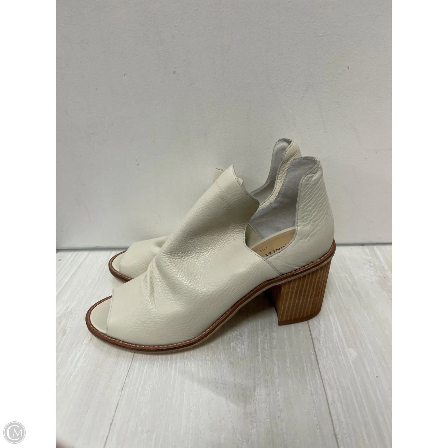Boots Ankle Heels By Chinese Laundry In White, Size: 9.5