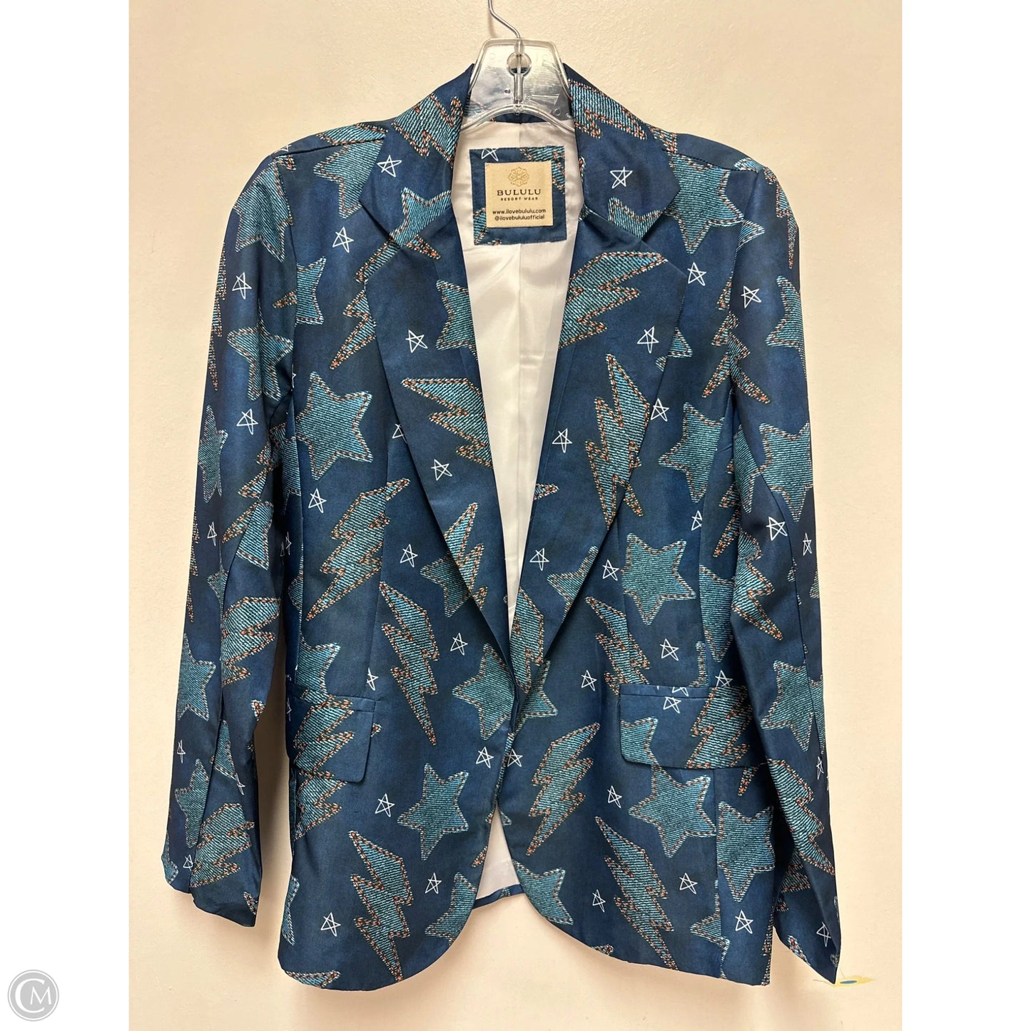 Blazer By Clothes Mentor In Navy, Size: M