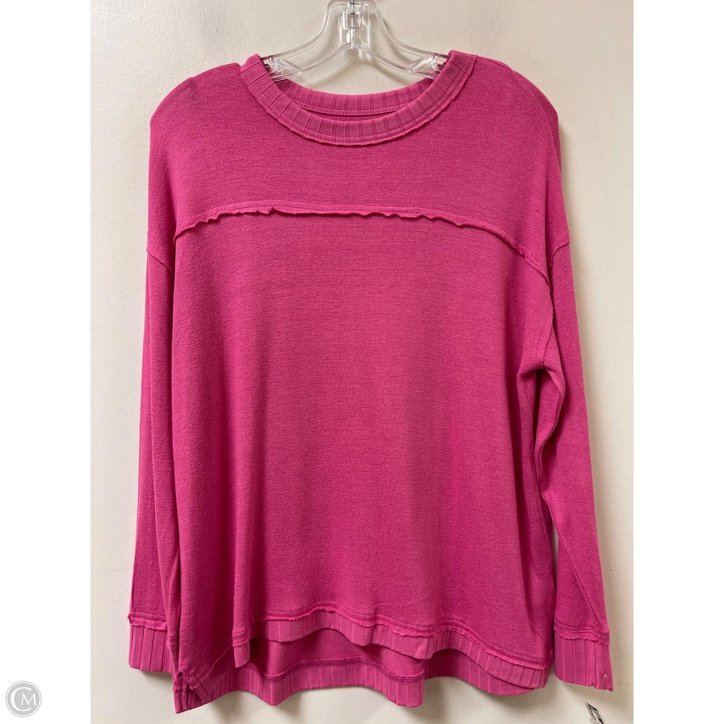 Top Long Sleeve By Wonderly In Pink, Size: M