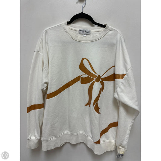 Sweatshirt Crewneck By Wildfox In Cream, Size: S