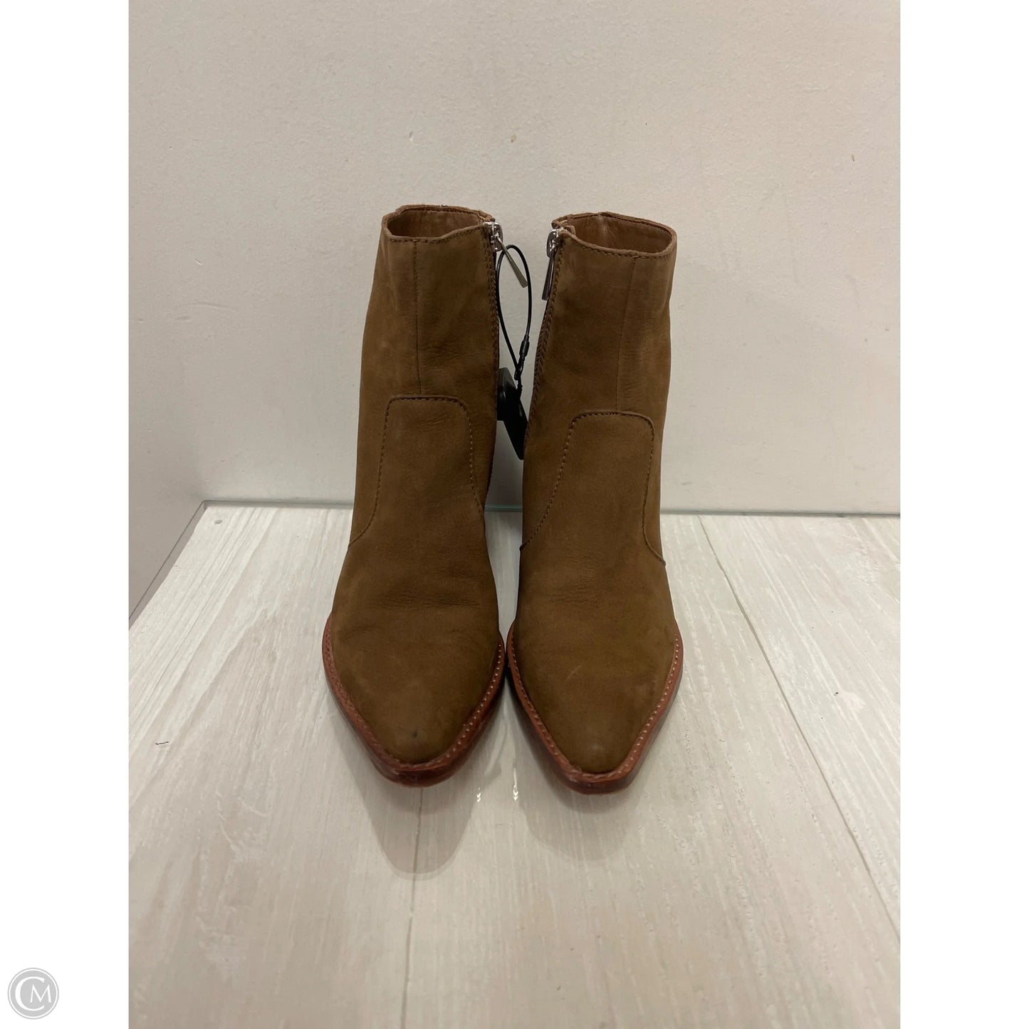 Boots Ankle Heels By Dolce Vita In Brown, Size: 6.5