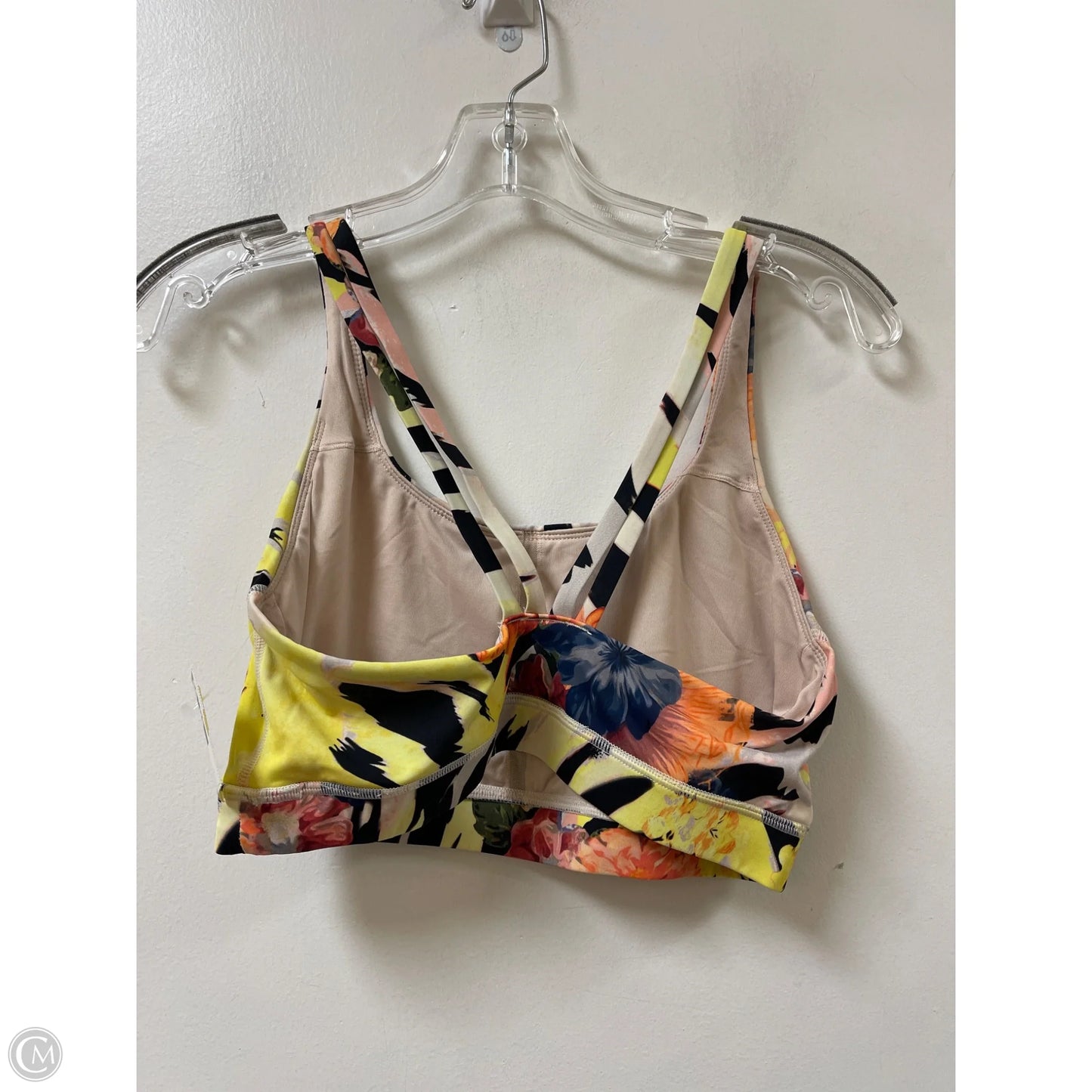 Athletic Bra By Clothes Mentor In Floral Print, Size: L