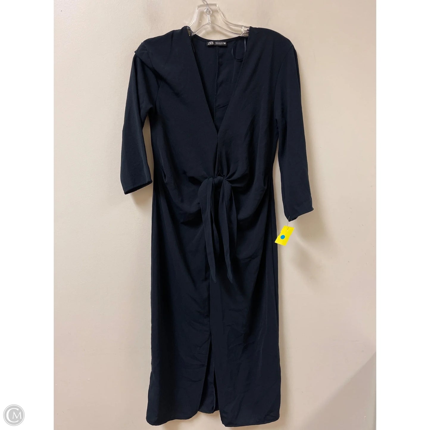 Dress Casual Midi By Zara In Navy, Size: S