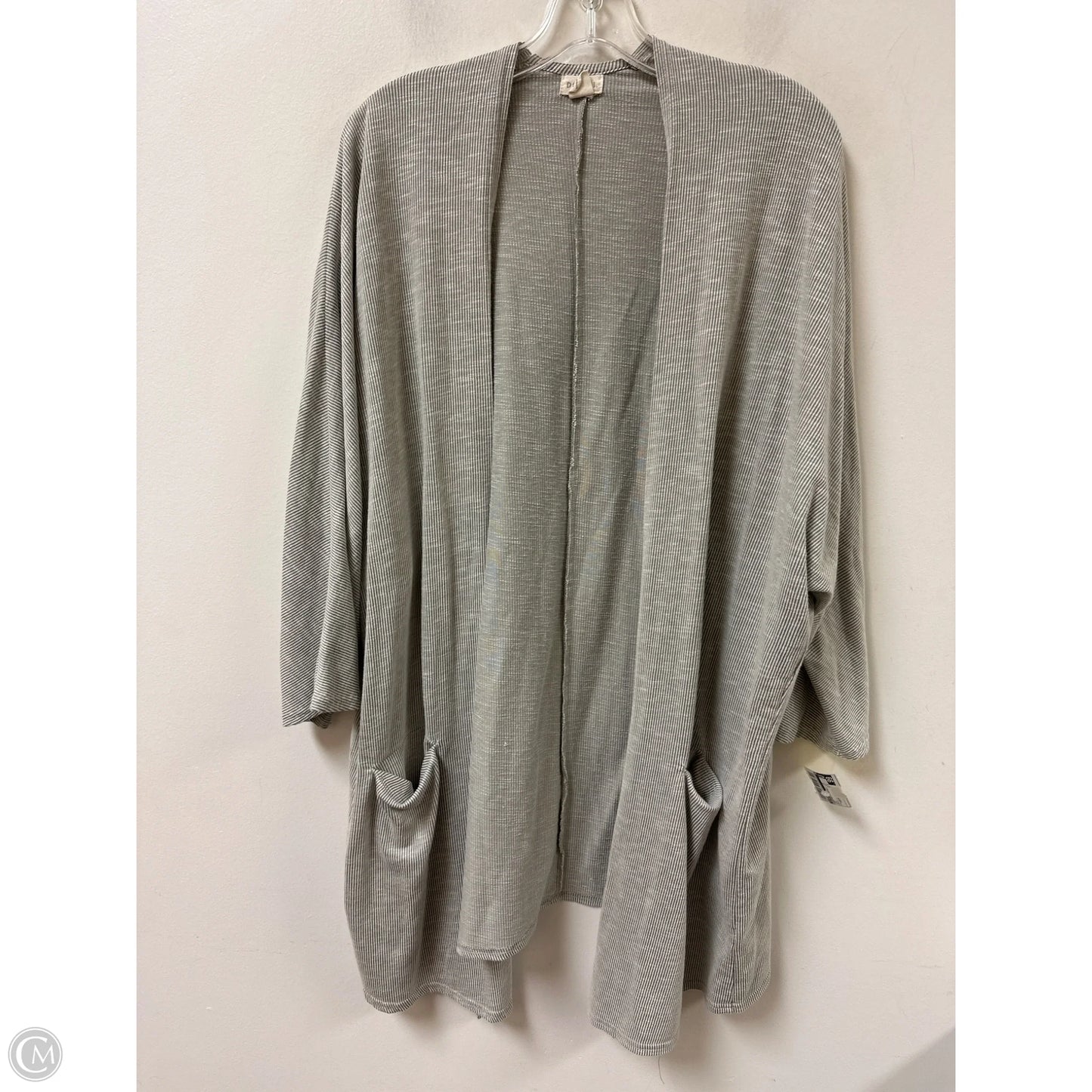 Sweater Cardigan By Donni In Grey, Size: Osfm