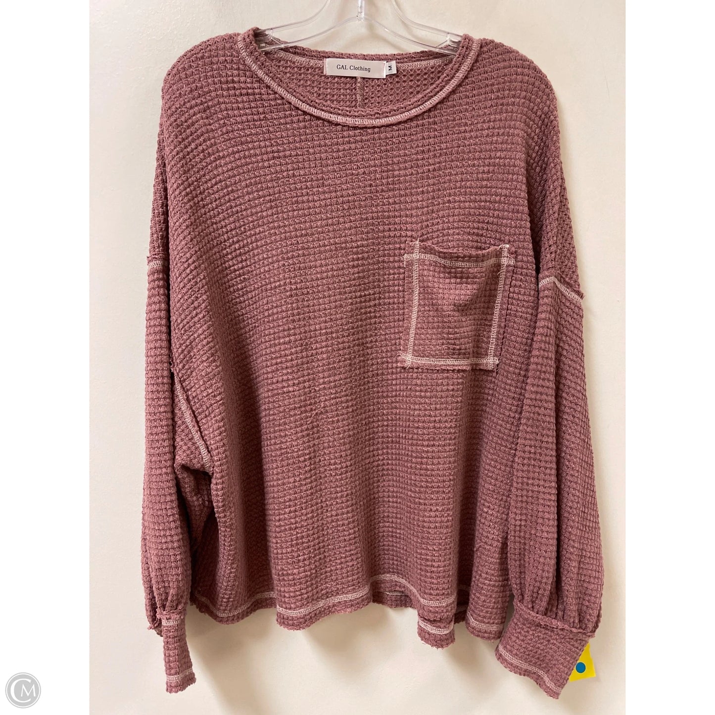 Top Long Sleeve By Clothes Mentor In Pink, Size: M