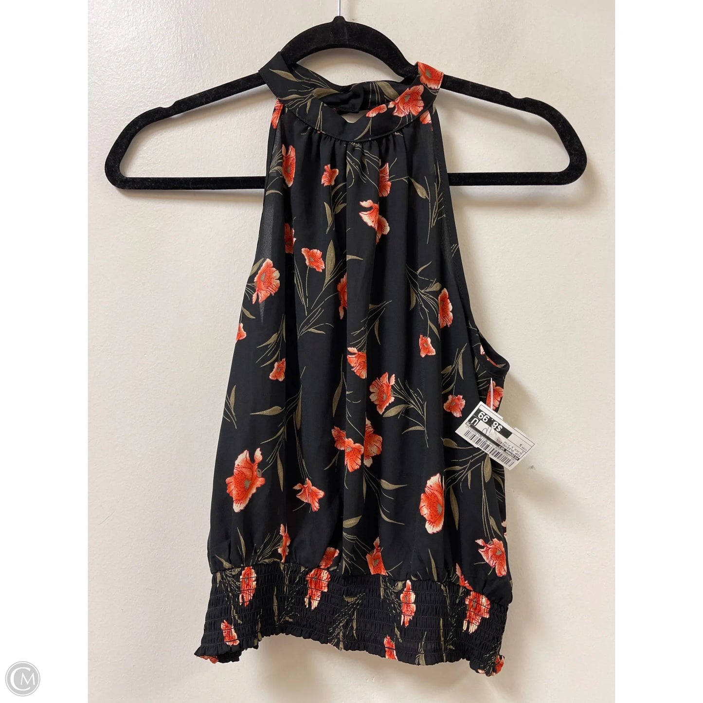 Top Sleeveless By Sienna Sky In Black & Pink, Size: S