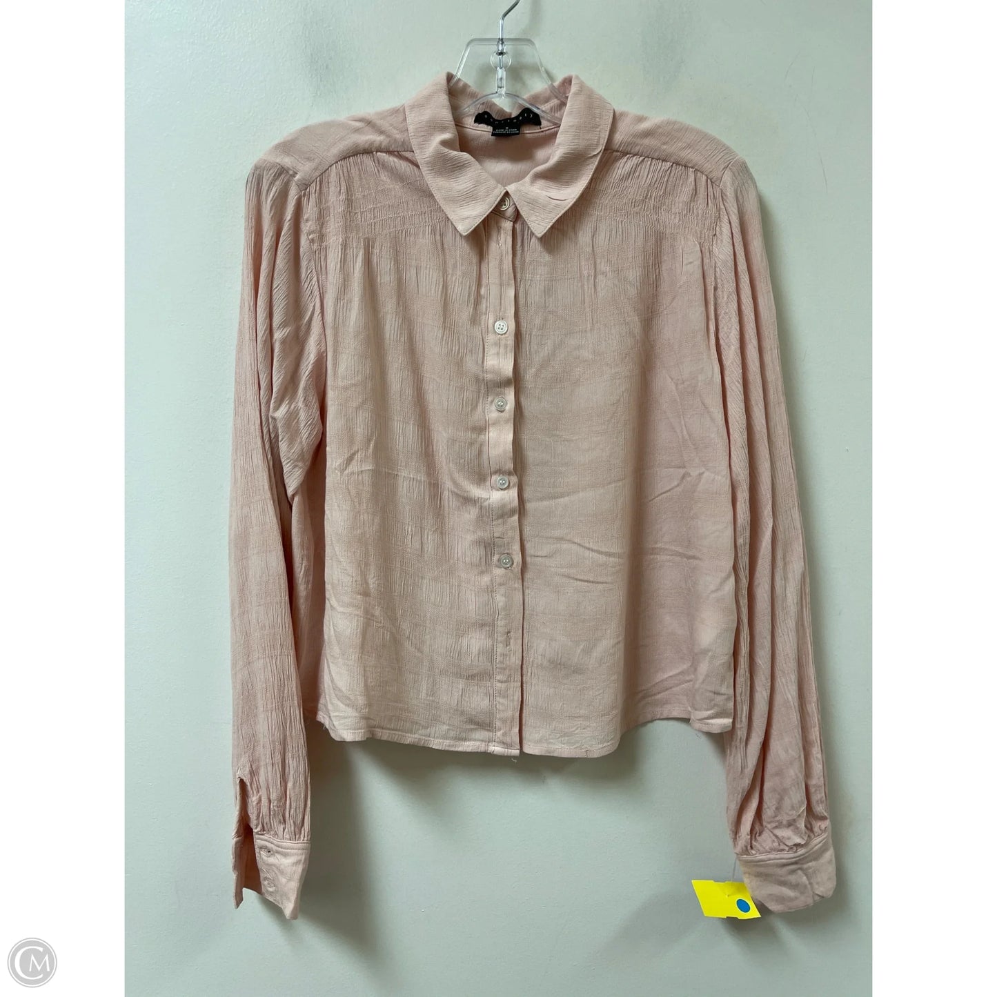 Blouse Long Sleeve By Sanctuary In Pink, Size: S