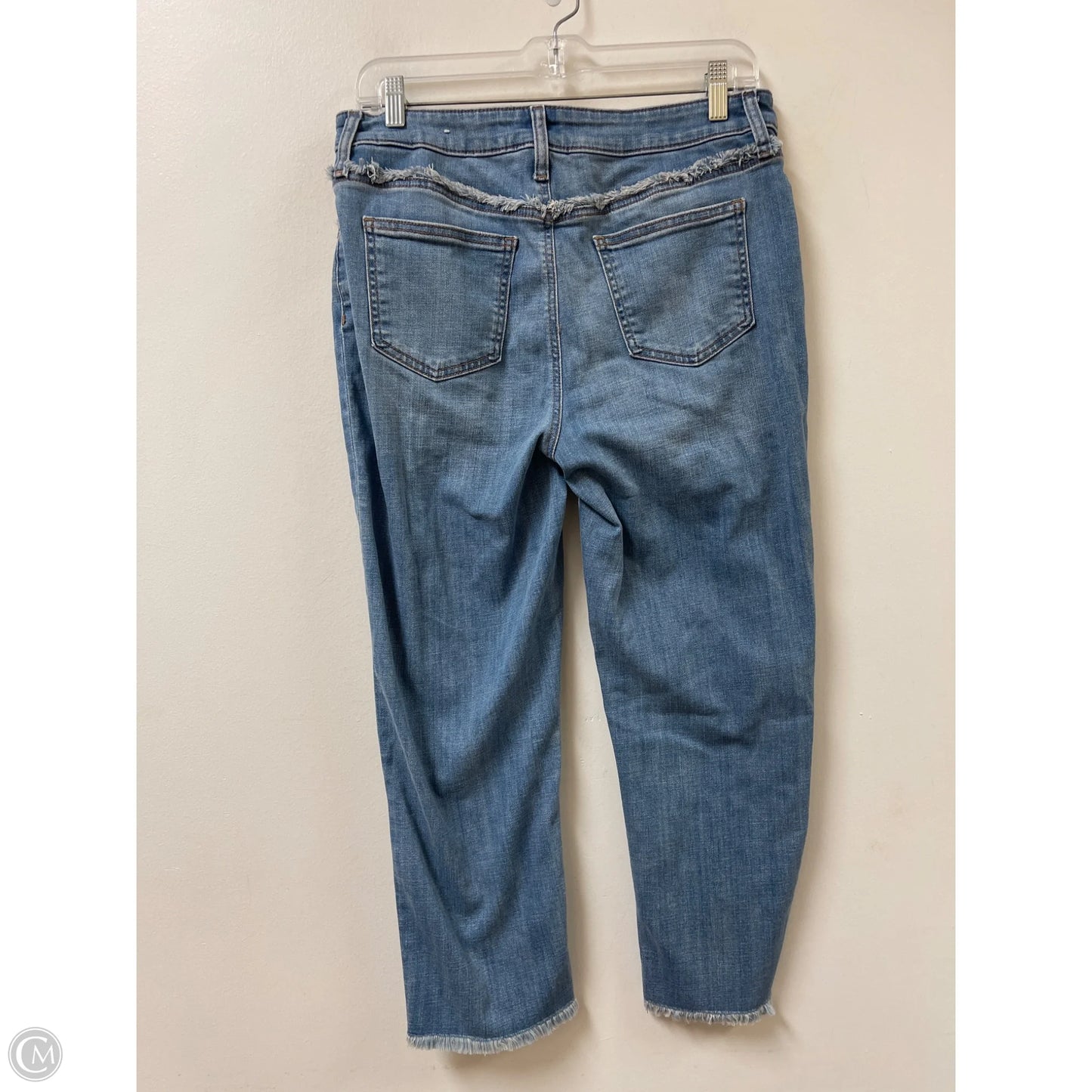 Jeans Cropped By Chicos In Blue Denim, Size: 8