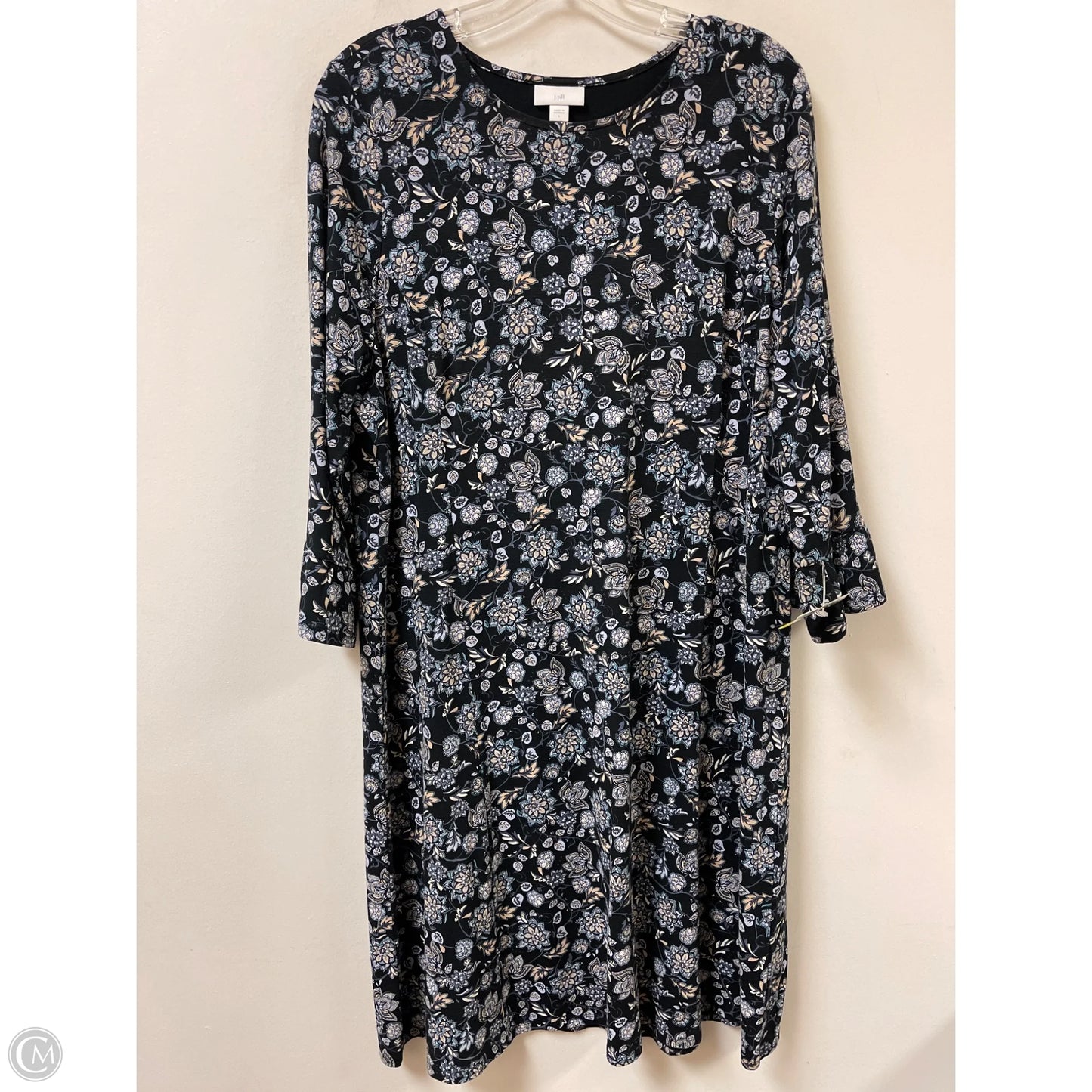 Dress Casual Short By J. Jill In Black & Blue, Size: L