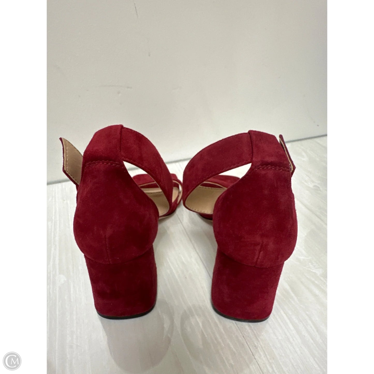 Sandals Heels Block By Antonio Melani In Red, Size: 6.5