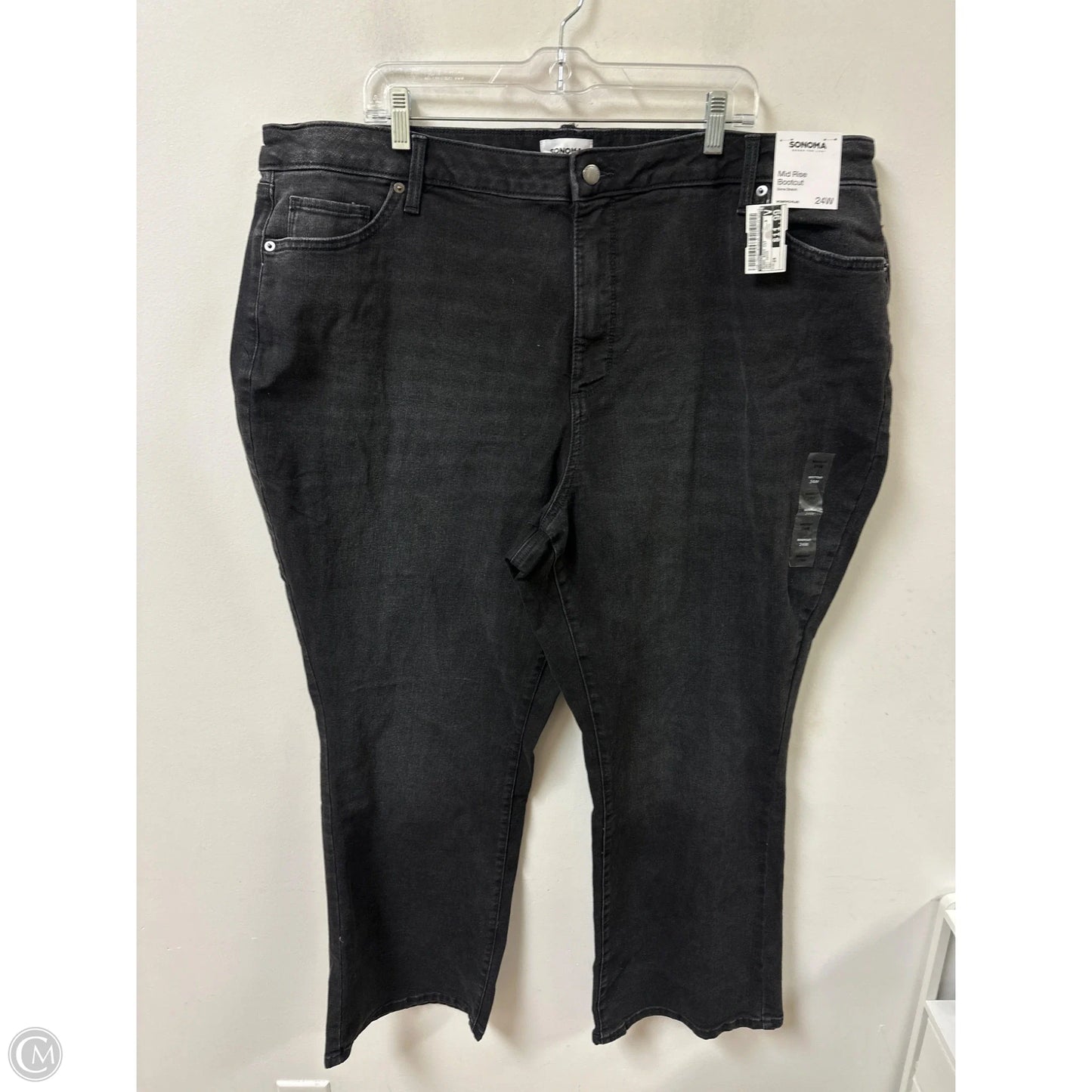 Jeans Boot Cut By Sonoma In Grey Denim, Size: 24