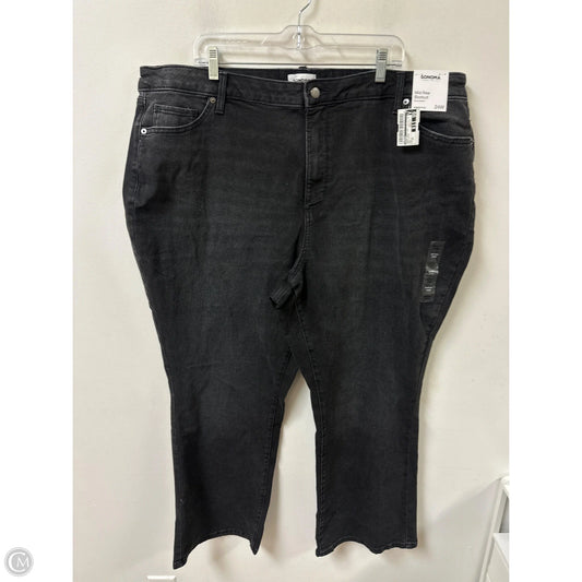 Jeans Boot Cut By Sonoma In Grey Denim, Size: 24