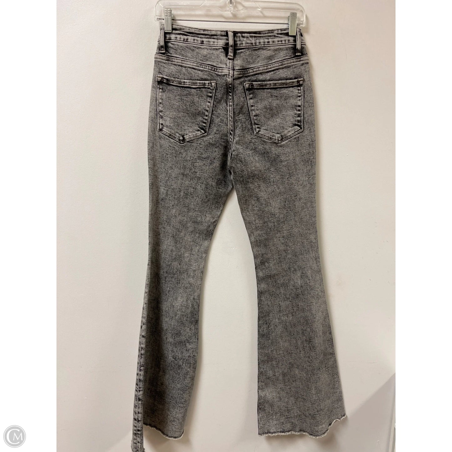 Jeans Flared By Vervet In Grey Denim, Size: 4