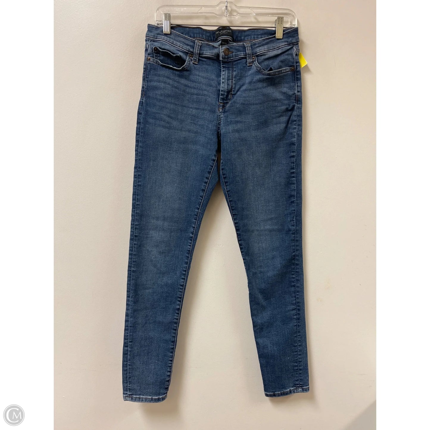 Jeans Skinny By Banana Republic In Blue Denim, Size: 10