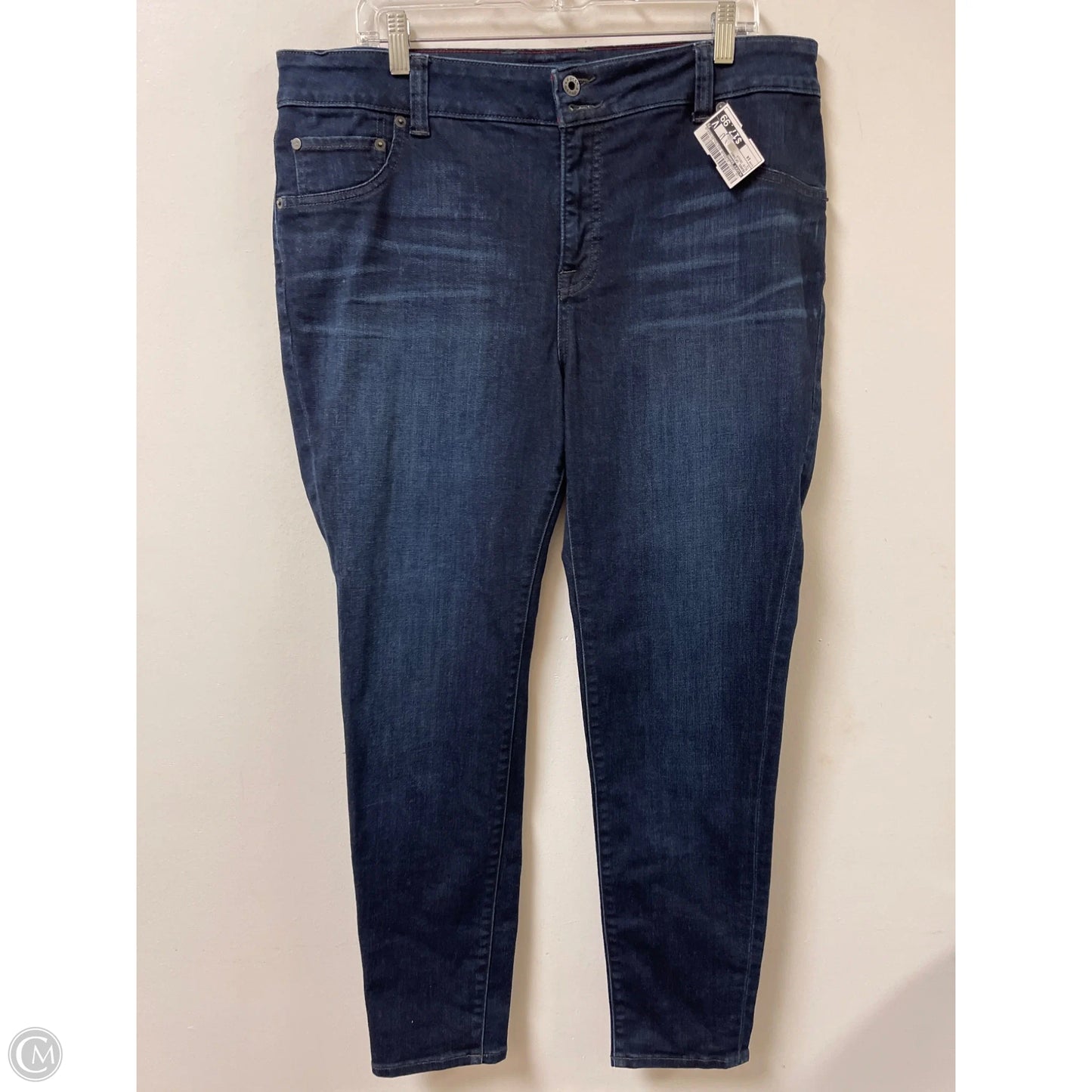 Jeans Skinny By Lucky Brand In Blue Denim, Size: 14